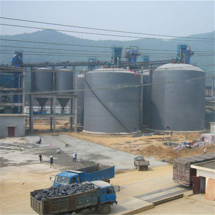 承德水泥钢板仓2座3000吨青岛项目进入施工